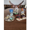 Image 1 : Figurines Including Resin Owl and Chalkware Wall Hangers
