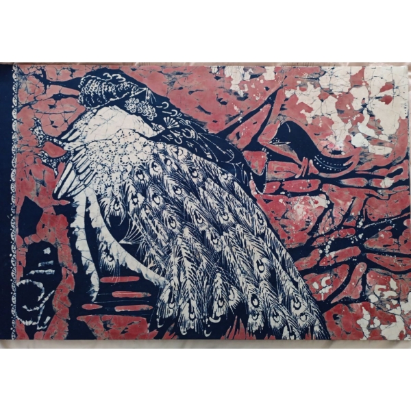 Large Peacock  Print on Canvas - 39x26