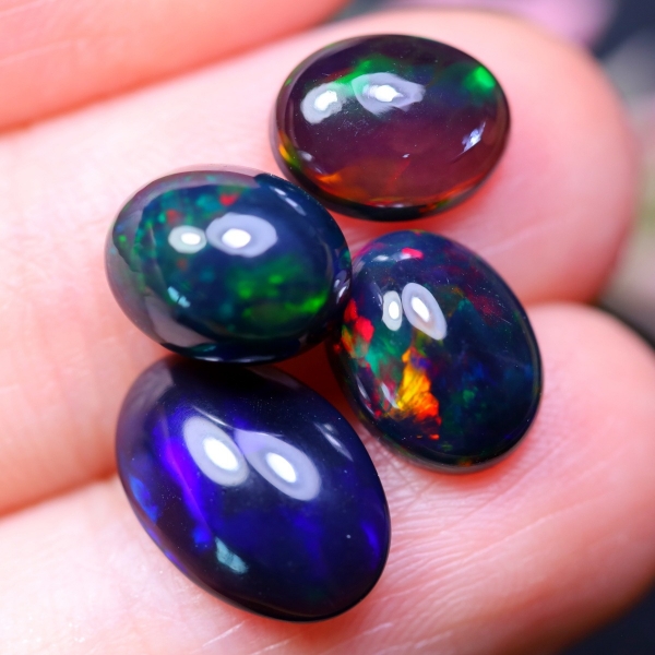 Black Opal gemstone Parcel 5.76 ct Certified  ($5,760 Appraisal)