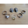Image 1 : Silver Jewellery Collection - Rings & Clip On Earrings - Stamped Sterling Or 925 (31.9g)