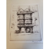 Image 2 : Etching "Entrance to the Middle Temple" by Henry Lambert 16 X 11W  Including Matting 