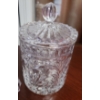 Image 3 : Glass Decor Including: Teddy Bears, Bells, Jar with Lid and Tray with Cover