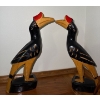 Image 3 : Decorative Tribal Bird Carvings, Set of 4, Including 2 Ironwood Carvings (Largest 9.5T) 