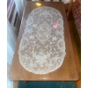 Image 2 : Solid Wood Coffee Table w/Drawer & Protective Glass Table Top By Vilas  38"x 22" x 21"tall