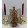 Image 1 : Angels on Candles Holders 14H and an Angel 12H