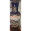 Image 2 : Asian Design Floor Vase w/ Wooden Stand10.5" Diameter Top, 43 T  