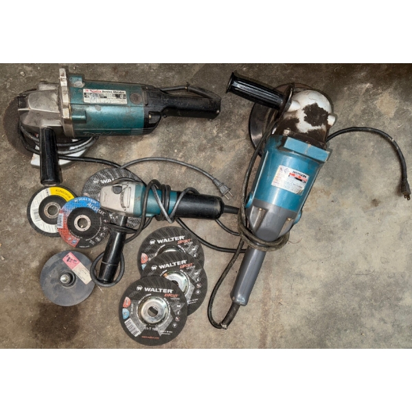 Makita Power Tool Bundle w/ Discs-  Sander/Grinder  ModelNo.4007