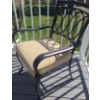 Image 6 : Outdoor Patio Chairs.  3 x Heavy Duty w Seat & Back Cushions.  Large 27 w, 36 h, 27 d.  