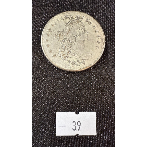 1804 United States Silver Liberty Half Dollar Coin 