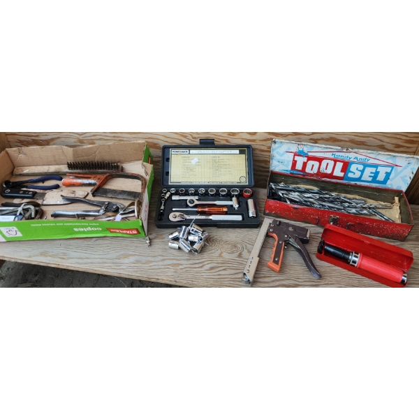 Hand Tools, Powermate Socket Set, Handy Andy Drill Bits