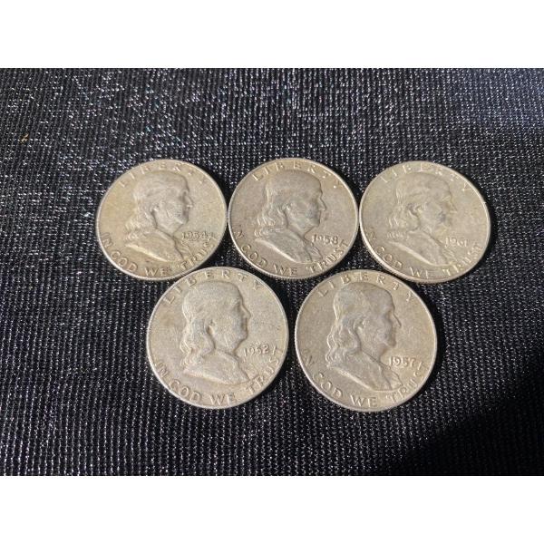 1950's American Silver Half Dollars