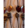 Image 12 : Lot of Collector Spoons, Spoon Rack, Bells and Vintage Keychains
