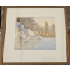 Image 3 : Three Framed Nature Watercolor Paintings in Varying Sizes