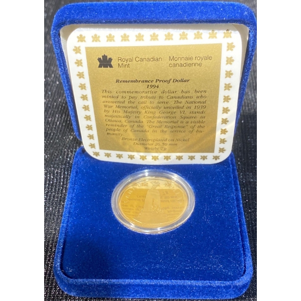 1994 Remembrance Proof Dollar 