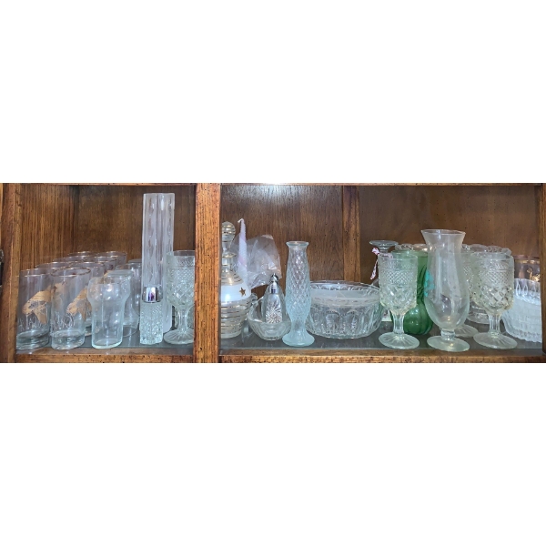 Assorted Crystal & Glass Collection Stemware Pints & More