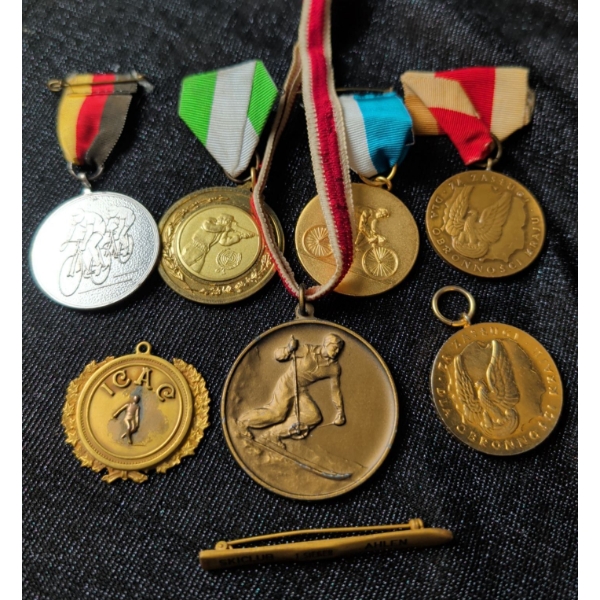 Vintage Medal Collection - ICAC 10K GP Ski Club Cyclists Gun Club & More