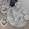 Image 3 : Assorted Marble Items: Lazy Susan 12" Diameter, Rolling Pin, Paper Towel Holder and More!