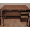Image 1 : Mid Century Home Office Desk on Casters 36x18x27