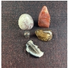 Image 1 : Decorative Polished Stone and Crystal Lot with Onyx Stone Cups Made