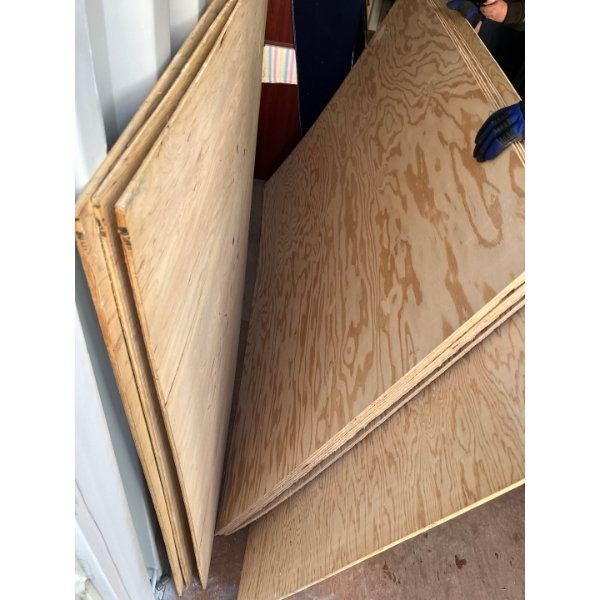 Plywood Good one side quarter inch plywood 3 X 8 foot lengths and 6 X 6 foot lengths .
