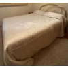 Image 1 : Brass Bed Bundle - Size Full Includes Frame Headboard Mattress BS & Bedding