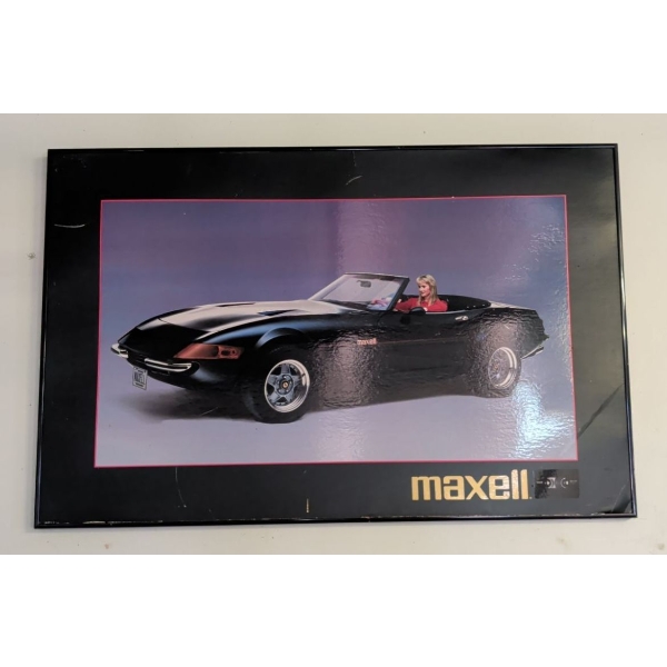 Vintage Autobody Shop Art 21x16 Inches