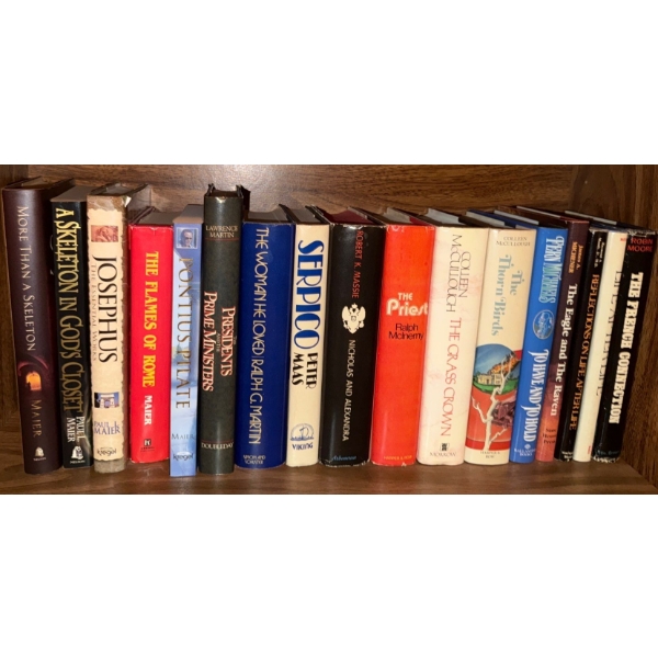 Assorted Hard Cover Books - Serpico The Priest Joselfus & More