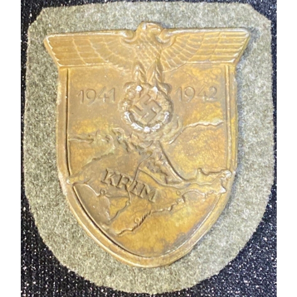 1942 German WW2 Krim (Crimea) Campaign Shield 