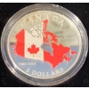 Image 2 : 2015 50th Anniversary of the Canadian Flag $3 Fine Silver Coin