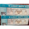 Image 1 : Altair Lighting 4 Light Bath Bars, Alabaster Glass, Pewter Finish