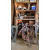 Image 1 : Contents of Garage Shelf Including: Air Hoses, Heavy Duty Farm Jacks and More!