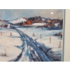 Image 5 : Snow-Covered Countryside Farm Scene with Artist Signature