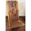 Image 1 : Unique Antique Hand Carved African Birthing Chair 16X40