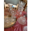 Image 4 : large collection of various crystal pieces, pinwheel, including certain plates, candy dishes, vases,