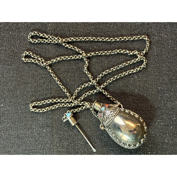 Tibetin Perfume Bottle Necklace