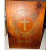 Image 4 : Vintage Holy Bible In Locking Wood Crate w/ Religious Decorative Egg 3T