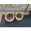 Image 2 : Ceramic Garden Planters 16W w/ Horizontal Lawn Lounger 