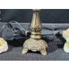 Image 6 : Tiffany Style Mini Table Lamp, Paired with 2 "Enterprise Exclusive" Figurines