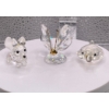 Swarovski Crystal Collection of Woodland Creatures Fox, Butterfly and Duck 