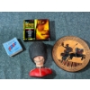 Image 1 : Aztec Style Plate, Reggae CD's, English Guard Bust, NHL Magnets