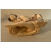 Image 2 : Japanese Miniature Figurines Made of Ivory -  Kinky Couple Snuff Bottle & More 2.5T