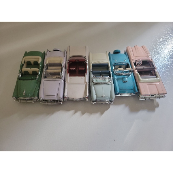 Franklin Mint Classic Diecast Model Cars 1:43 Scale - Drop Tops (6 Count)