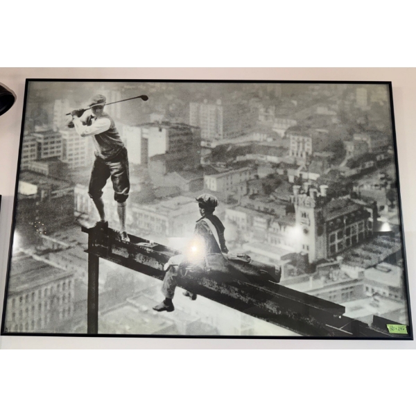 Famous Print Titled "Tee-Time" Captured By Charles C Ebbets-1932 Golf On A Skyscraper
