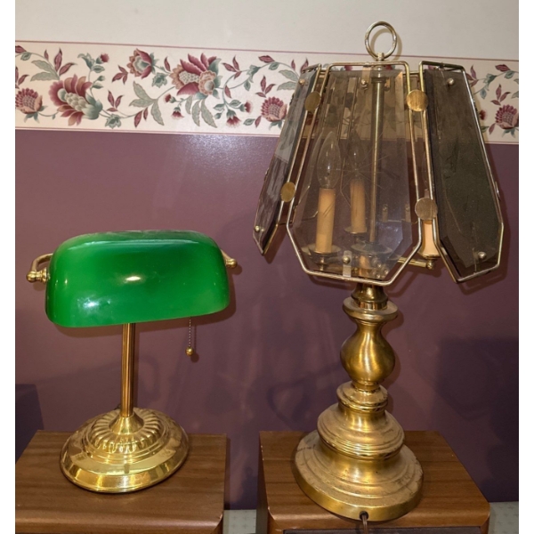 Pair of Lamps - Tallest is 24T 