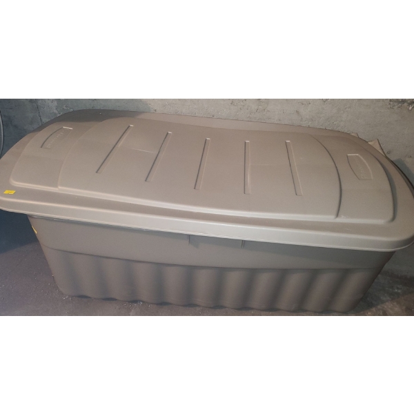 Bins w/ Camping Supplies Including: Texsport Mini Tent, Beverage Containers, Mattress Pump and More!