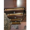 Image 3 : Luxury Over Sized Mahogany Dressing Table w/ Standing Mirror - Stunning !! 80x31x77