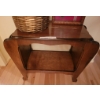 Image 2 : Wooden Table, Hand-Painted Egg Collection, and Framed Decorative Art