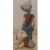Image 3 :  LLADRO Porcelain Sad Clown w/ Canine Companion 8T