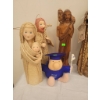 Image 2 : Straw and Wooden Religious Figurines with wooden Wall Hanging