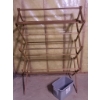 Image 3 : Two Storage Cabinets and Wooden Drying Rack with Plastic Bin